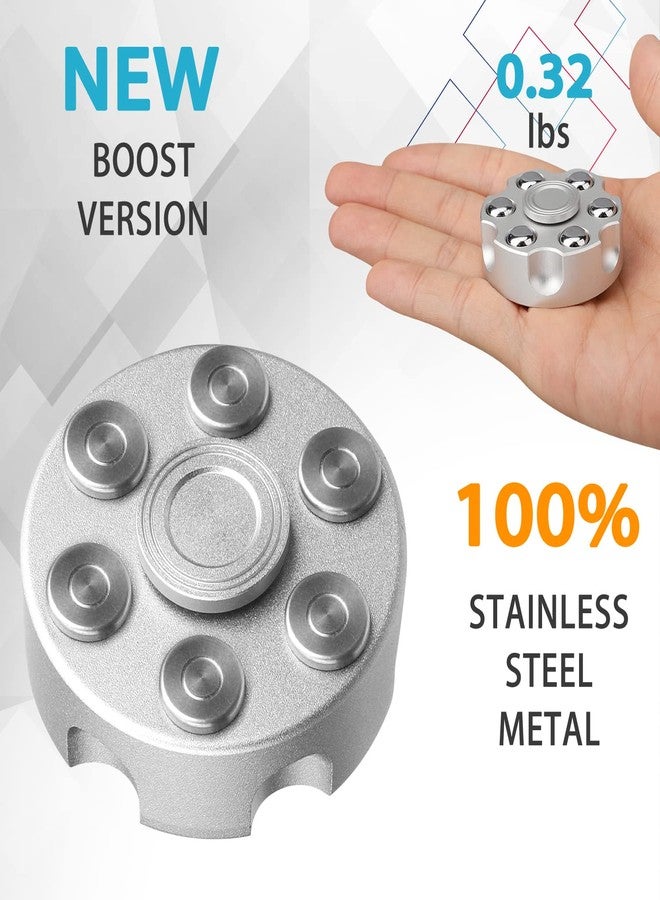 Anzmtosn Desk Fidget Spinner Chain, Fidget Toy Metal, Infinity Cube Spiner Gift for Kids and Adults, Sensory Toy, Heavy Duty Cool Hand Finger Spinner Desk Toy, Party Favors Goody Bag Fillers Stocking Stuffers - Image 3